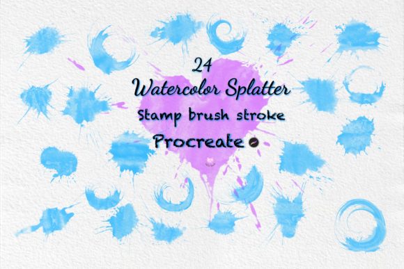 Bringing Hand-Painted Texture to Life with Stamp Brush Procreate Watercolor Stroke
