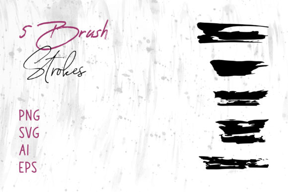 Brush Strokes Black: Bold Texture for Modern Design