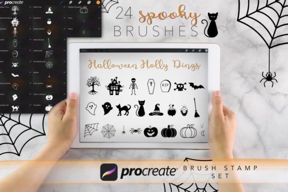 Halloween Holly Dings for Procreate: A Spooky Tool