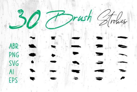 Ink Grunge Brush Stroke Collection: Versatile Design Assets