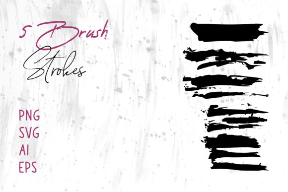 Strategic Application of the Brush Strokes Set for Professional Branding and Design