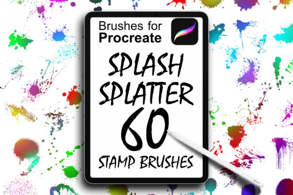 Unleashing Dynamic Texture: A Deep Dive into the 60 Splash Splatter Procreate Brush Collection