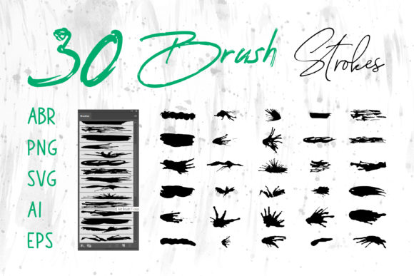 Watercolor Grunge Brush Strokes for Designers